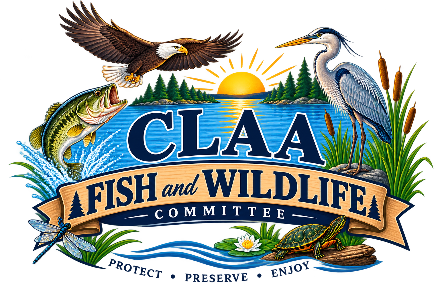 CLAA Fish and Wildlife Committee logo